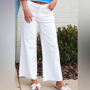 KUT Meg Wide Leg Patch Pocket Pants